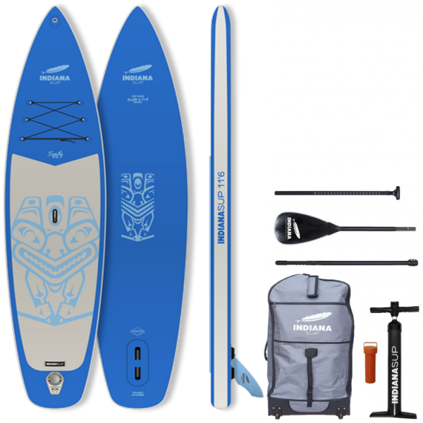 Indiana SUP 11'6 Family pack : Paddle gonflable + Pagaie - Magasin