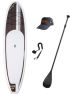 pack SUP Makai board Kuane wood+carbon paddle+ leash+cap