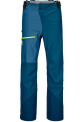 Ortovox Ski Pants 3L Ortler for Men  - Petrol Blue-M