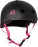 S1 Lifer Helmet Black Matte Pink Straps