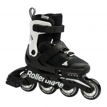 Rollerblade Microblade Junior Adjustable Inline Skates - Black / White - Sportmania.ch