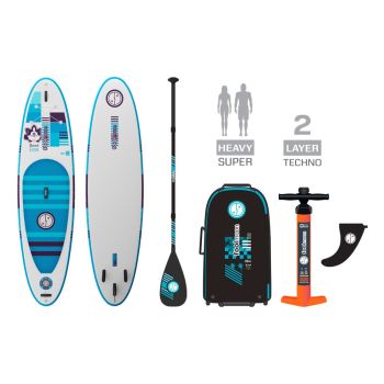Stand Up Paddle gonflable FoolMoon Good Karma 11'0 - Blue