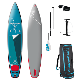 Starboard 12_6 inflatable stand up paddle roll tecnology with paddle